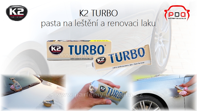 K2 Turbo leštící pasta na renovaci laku s obsahem vosku 800px